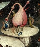 Hieronymus Bosch The Garden of Earthly Delights, right panel - Detail disk of tree man Spain oil painting artist